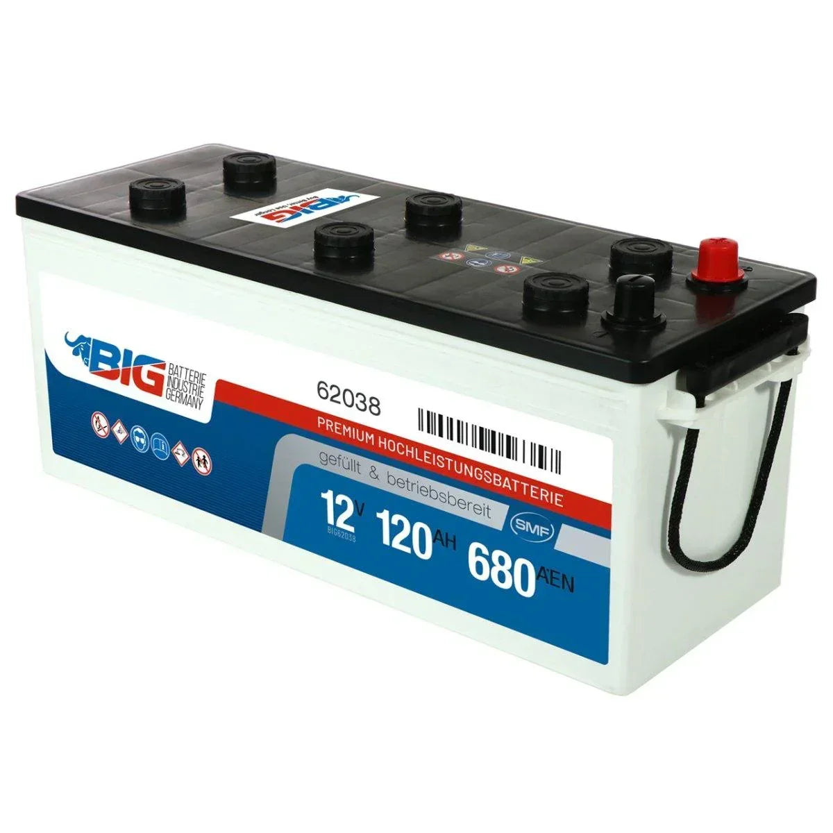 BIG Premium 62038 12V 120Ah 680A/EN LKW Batterie