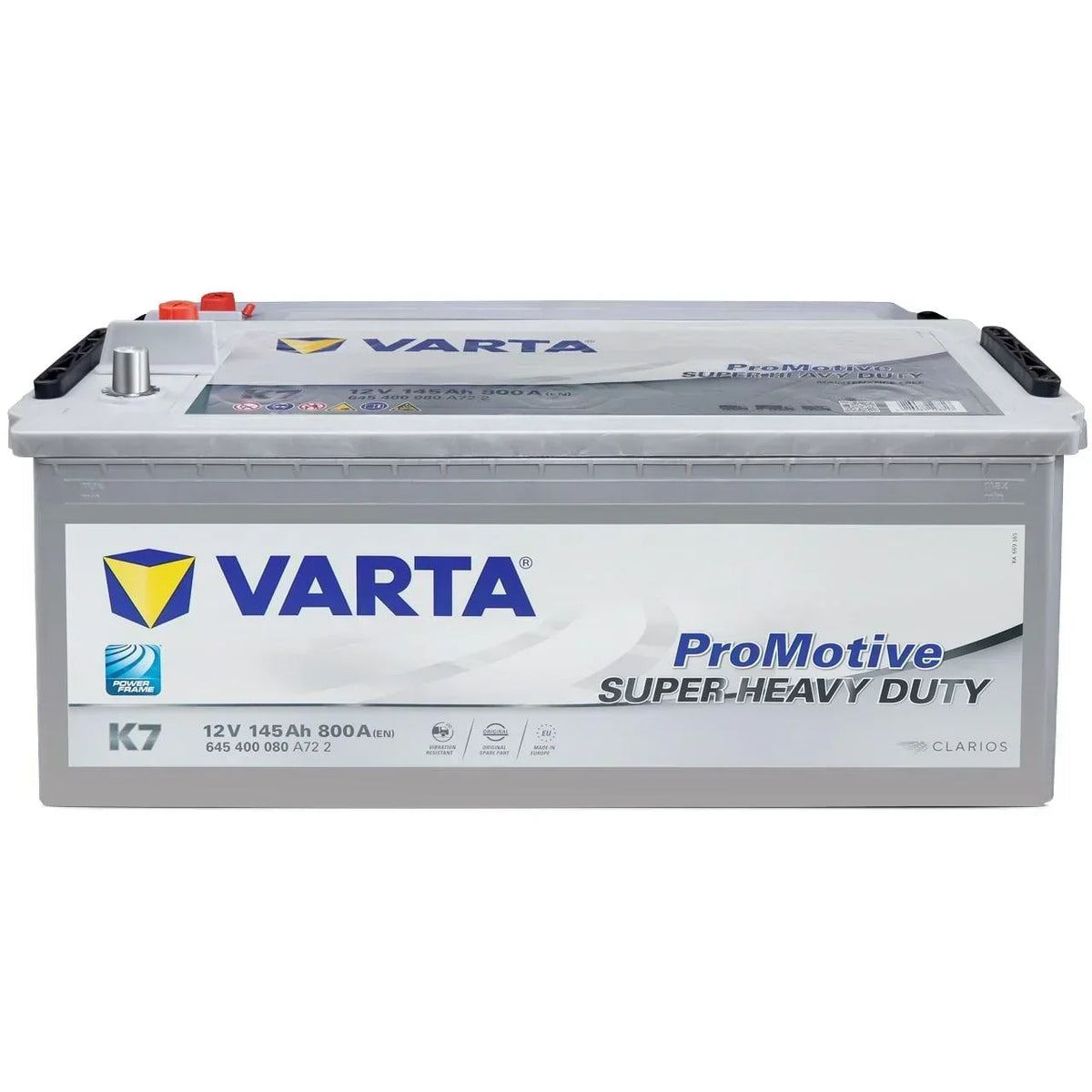 Nutzfahrzeugbatterie Varta Promotive Super Heavy Duty K7 12V 145Ah 645400080A722 Front