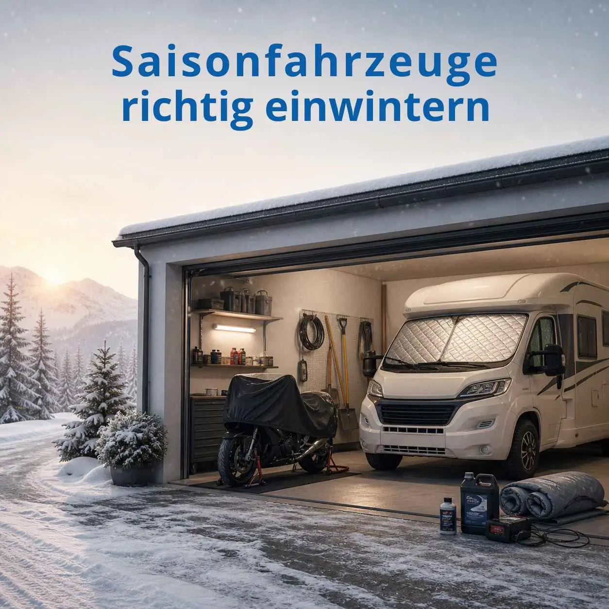Saisonfahrzeuge richtig einwintern: So schützen Sie Motorrad, Oldtimer, Boot und Wohnmobil