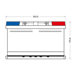 BIG +30% T-Modell 12V 100Ah 880A/EN Autobatterie