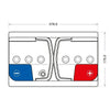 BIG +30% T-Modell 12V 75Ah 700A/EN Autobatterie