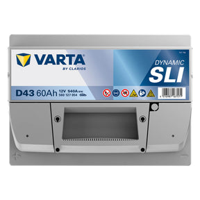 Varta D43 Dynamic SLI 12V 60Ah 540A/EN Autobatterie
