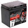 Motorradbatterie BlackMax Motorsport GEL 53030 12V 30Ah Seite links