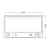 Motorradbatterie BlackMax Motorsport GEL YB14LA-2 51411 12V 14Ah technische Zeichnung oben