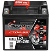 Motorradbatterie BlackMax Motorsport GEL YTX14-BS 51214 12V 14Ah Front