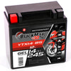 Motorradbatterie BlackMax Motorsport GEL YTX14-BS 51214 12V 14Ah Seite links