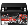 Motorradbatterie BlackMax Motorsport GEL YTX9-BS 50812 12V 9Ah Front