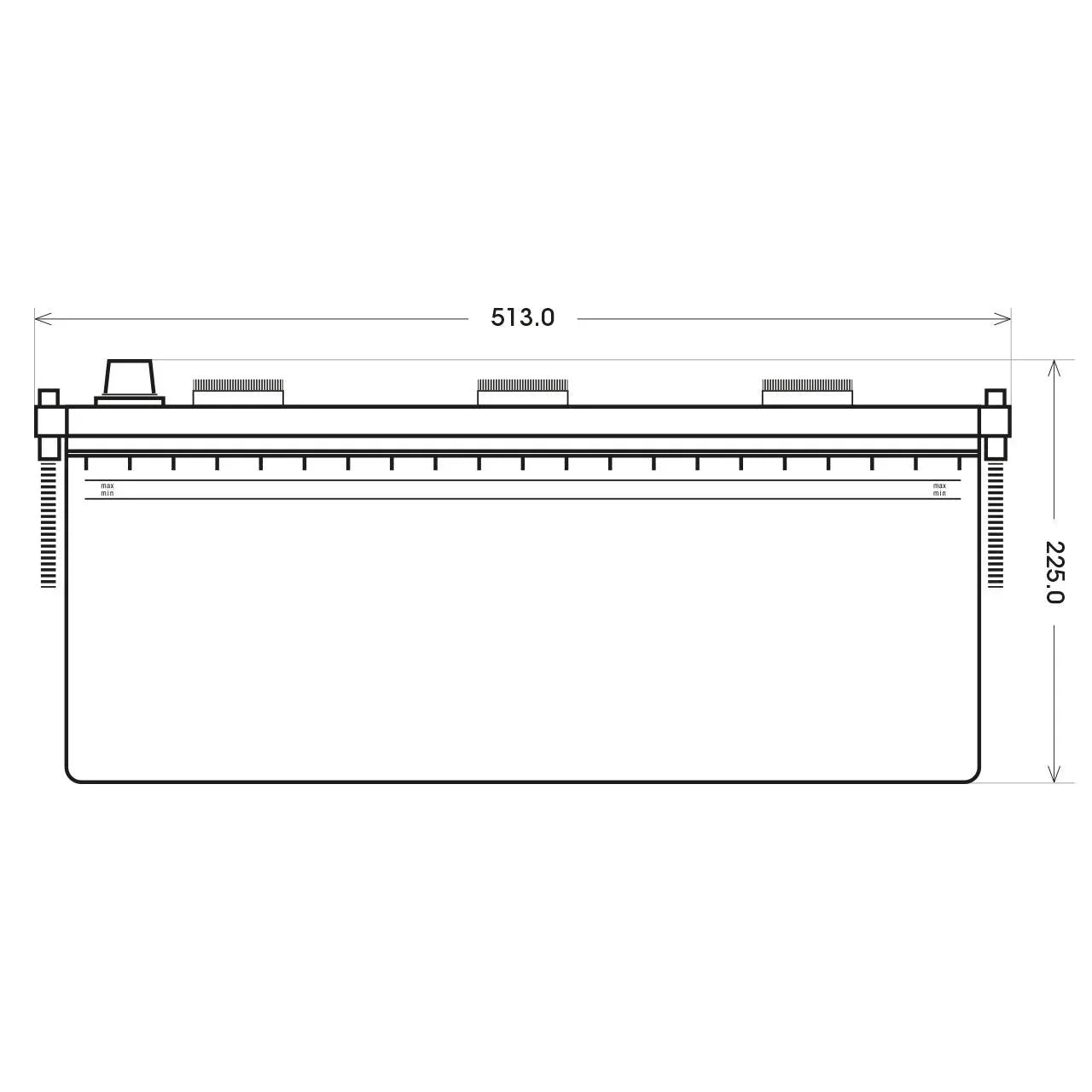 SilverMax 65513 12V 155Ah 990A/EN Nutzfahrzeugbatterie