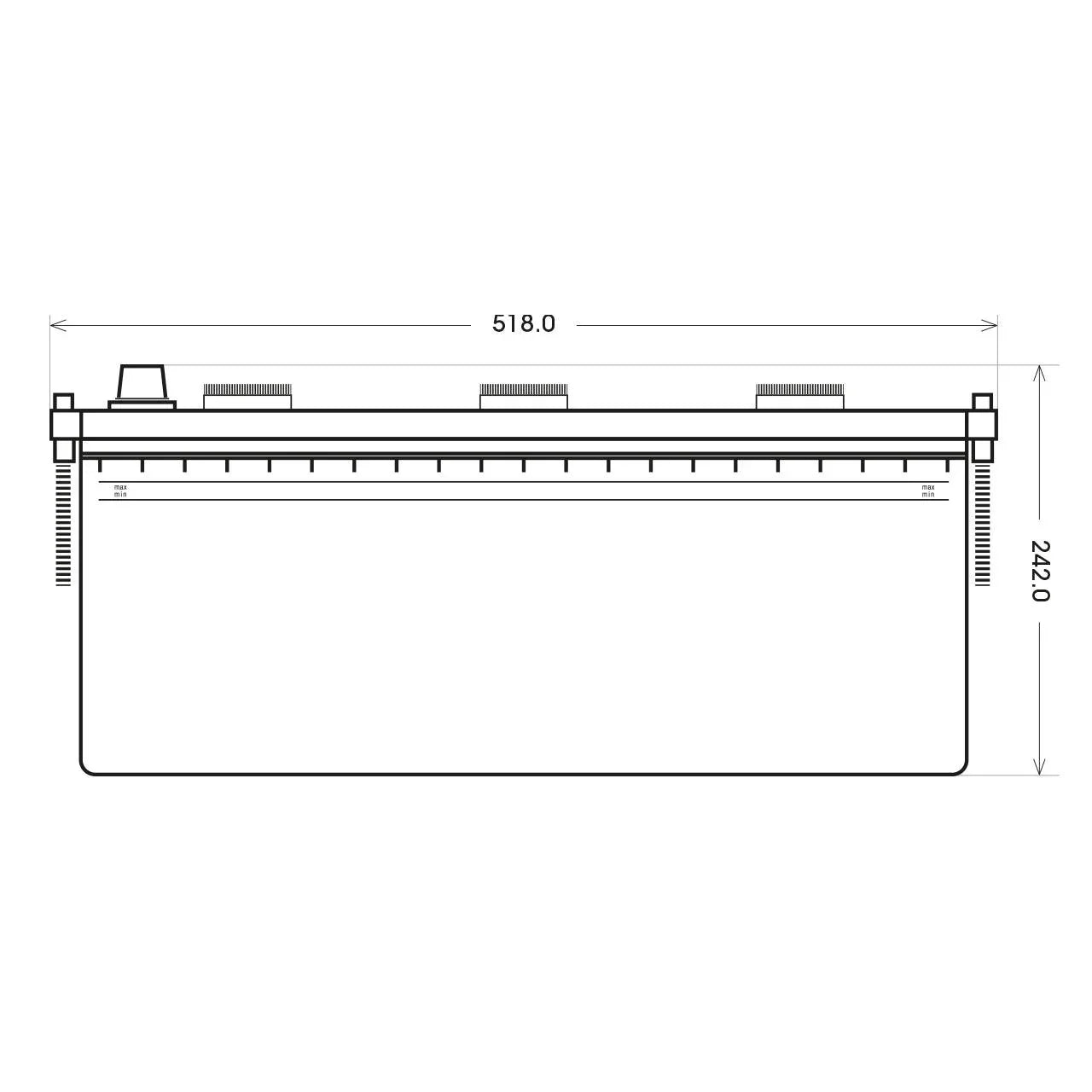 SilverMax 70038 12V 200Ah 1150A/EN Nutzfahrzeugbatterie