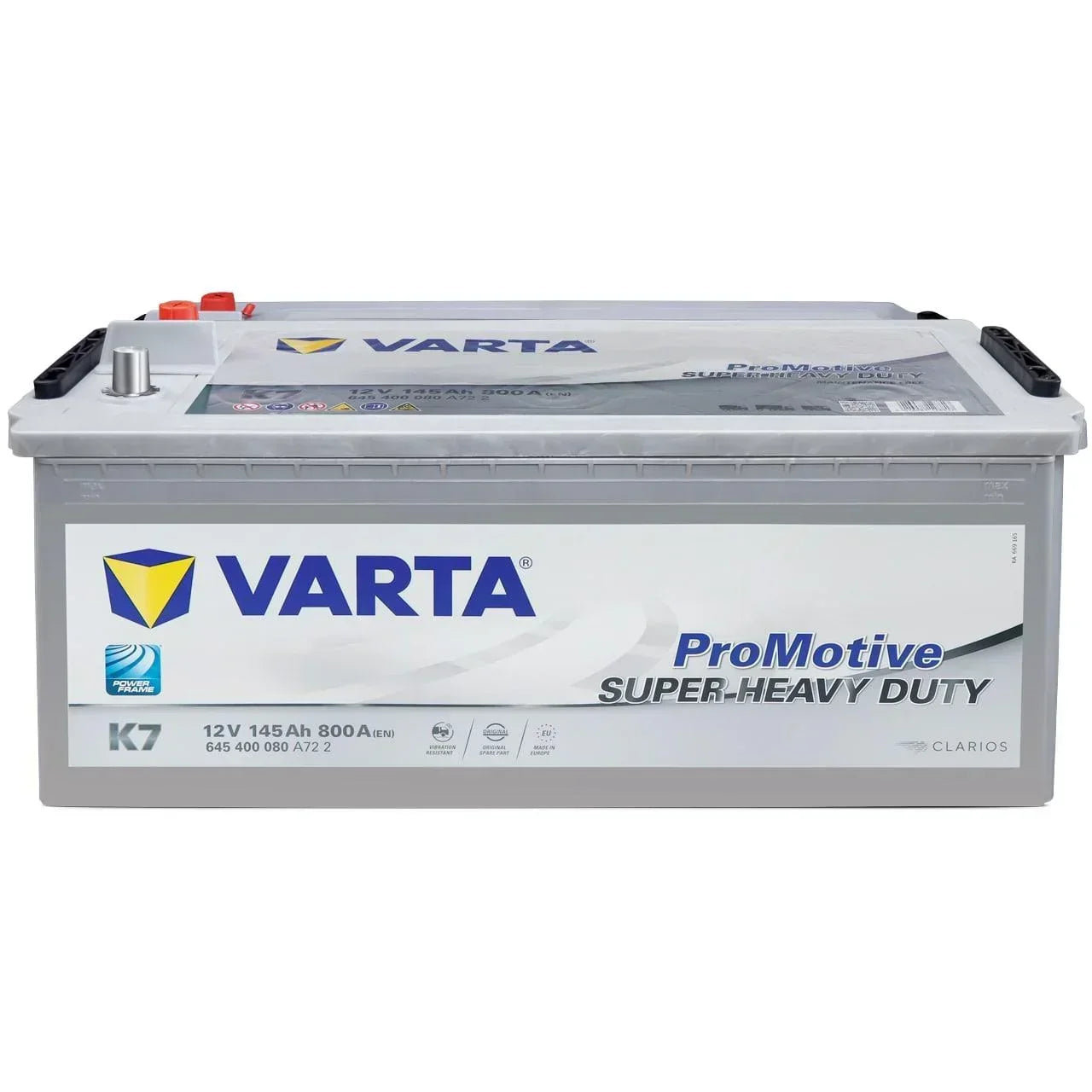 Nutzfahrzeugbatterie Varta Promotive Super Heavy Duty K7 12V 145Ah 645400080A722 Front