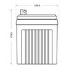 Rasentraktor Batterie GreenMax U1R 12V 32Ah technische Zeichnung Seite