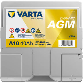 Varta A10 Dynamic AGM 12V 40Ah 420A/EN Autobatterie