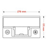 Versorgerbatterie BLUEMAX Fishermans Energy LiFePo4 Lithium 12V 75Ah technische Zeichnung oben