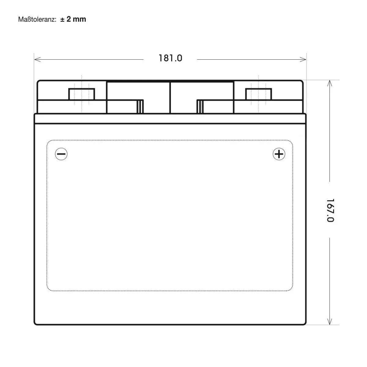 BIG E-Power AGM 12V 20Ah Versorgerbatterie