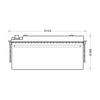 Versorgerbatterie Panther AGM 12V 130Ah technische Zeichnung Front