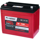 Traktionsbatterie Panther Tracline GEL 12V 135Ah Seite rechts