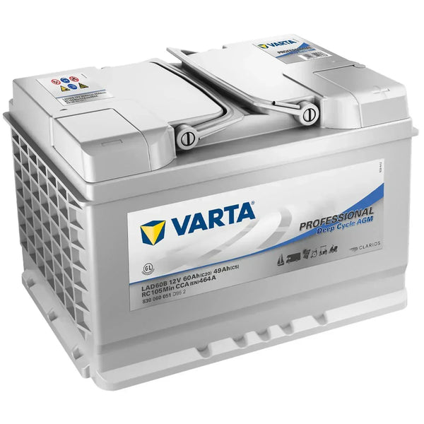 Varta LAD60B Professional DC AGM 12V 60Ah 464A/EN Versorgerbatterie