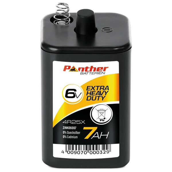 Panther Zink-Kohle Block 4R25X 6V 7Ah Baustellenbeleuchtung Batterie